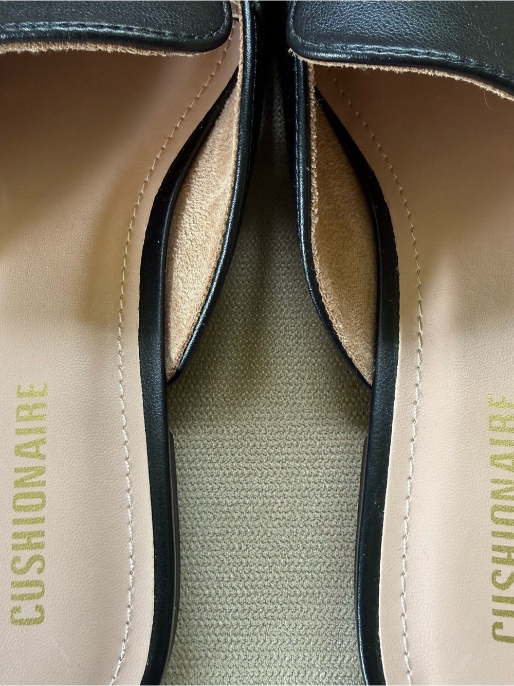 Black Leather Backless Loafers with Gold Horsebit Detail - Picture 8 of 15